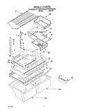 SHELF, OPTIONAL Diagram and Parts List for ET1MTMXKQ00  Whirlpool Refrigerator