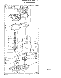 GEARCASE Diagram and Parts List for LA5500XKW2  Whirlpool Washer