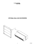 OPTIONAL WALL CAP ACCESSORIES Diagram and Parts List for SC8900EXQ3  Whirlpool Cooktop