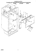 LINER Diagram and Parts List for 8ET18DKXAN00  Whirlpool Refrigerator