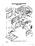 AIR FLOW AND CONTROL Diagram and Parts List for ACH102XX0  Whirlpool Air Conditioner