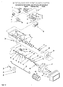 MOTOR AND ICE CONTAINER Diagram and Parts List for KSRB27FGBL00  KitchenAid Refrigerator