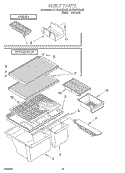 SHELF, LIT/OPTIONAL Diagram and Parts List for RT16DKXDW02  Roper Refrigerator