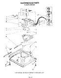 MACHINE BASE Diagram and Parts List for LA6055XSW1  Whirlpool Washer