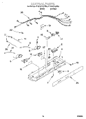 CONTROL Diagram and Parts List for 4YED25DQFN03  Whirlpool Refrigerator