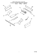 TOP VENTING, OPTIONAL Diagram and Parts List for RS675PXGQ4  Whirlpool Range