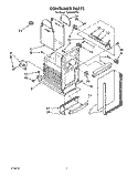 CONTAINER Diagram and Parts List for TU8100XTP3  Whirlpool Trash Compactor