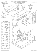 TOP AND CONSOLE, LIT/OPTIONAL Diagram and Parts List for LGQ8800JQ0  Whirlpool Dryer