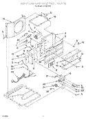 AIR FLOW AND CONTROL Diagram and Parts List for X10002W03  Roper Air Conditioner