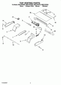 TOP VENTING PARTS, OPTIONAL PARTS Diagram and Parts List for RBD275PRQ02  Whirlpool Wall Oven