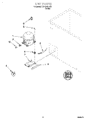 UNIT Diagram and Parts List for SCF1510HW02  Whirlpool Freezer