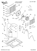UNIT, LITERATURE Diagram and Parts List for ACQ122XJ1  Whirlpool Air Conditioner