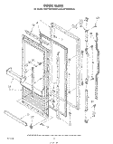 DOOR Diagram and Parts List for KRFF15MTWH00  KitchenAid Freezer