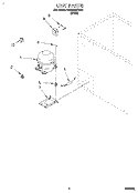 SECTION Diagram and Parts List for RH1500RDW00  Roper Freezer
