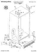 CABINET Diagram and Parts List for KSRB22QDBL02  KitchenAid Refrigerator
