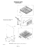 DISHRACK Diagram and Parts List for DU7400XS2  Whirlpool Dishwasher