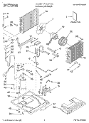 UNIT, LITERATURE Diagram and Parts List for CAH18WCK0  Crosley Air Conditioner
