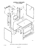 EXTERNAL OVEN Diagram and Parts List for SF331PSRW0  Whirlpool Range