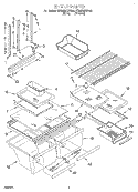 SHELF Diagram and Parts List for ET22DMXFW00  Whirlpool Refrigerator