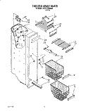 FREEZER LINER Diagram and Parts List for 3VED27DQAW00  Whirlpool Refrigerator
