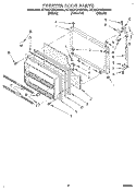 FREEZER DOOR Diagram and Parts List for ET22DQRBW00  Whirlpool Refrigerator