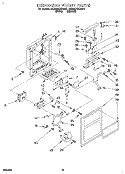 DISPENSER FRONT Diagram and Parts List for 8ED22DQXDW01  Whirlpool Refrigerator