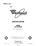 SECTION Diagram and Parts List for LE5320XTM0  Whirlpool Dryer
