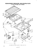 COMPARTMENT SEPARATOR AND CONTROL Diagram and Parts List for ET14JKXLWL1  Whirlpool Refrigerator