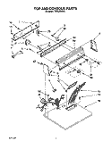 SECTION Diagram and Parts List for TEDL640AN0  Whirlpool Dryer