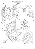 BULKHEAD Diagram and Parts List for KGYE678BAL1  KitchenAid Dryer