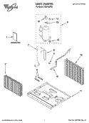 UNIT PARTS Diagram and Parts List for ACU108PR0  Whirlpool Air Conditioner