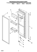 REFRIGERATOR DOOR PARTS Diagram and Parts List for KSRS27CNSS00  KitchenAid Refrigerator