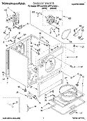 SECTION Diagram and Parts List for KEYL510BAL1  KitchenAid Dryer
