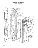 FREEZER DOOR Diagram and Parts List for ED22DWXTG01  Whirlpool Refrigerator