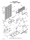 UNIT PARTS Diagram and Parts List for W8TXNWMWQ02  Whirlpool Refrigerator