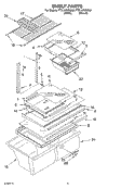 SHELF, OPTIONAL Diagram and Parts List for TT21AKXKQ02  Estate Refrigerator