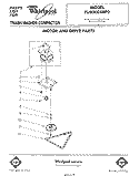 MOTOR AND DRIVE Diagram and Parts List for TU8000XRP2  Whirlpool Trash Compactor