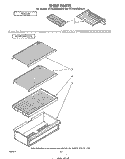 SHELF Diagram and Parts List for ET14JKXMWR4  Whirlpool Refrigerator