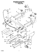 MANIFOLD PARTS Diagram and Parts List for IGS325RQ2  Inglis Range