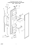 FREEZER DOOR Diagram and Parts List for KSUP27QDBL01  KitchenAid Refrigerator