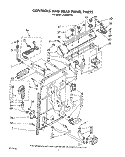 CONTROLS AND REAR PANEL Diagram and Parts List for LA5300XPW4  Whirlpool Washer