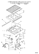 COMPARTMENT SEPARATOR Diagram and Parts List for ET20NKXAN00  Whirlpool Refrigerator