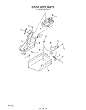 DOOR LOCK Diagram and Parts List for S8757^4  Whirlpool Range