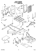 UNIT PARTS Diagram and Parts List for CS22CFXTS01  Crosley Refrigerator