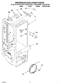REFRIGERATOR LINER Diagram and Parts List for KSRS25CKSS01  KitchenAid Refrigerator