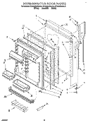 REFRIGERATOR DOOR Diagram and Parts List for KTRS25KAAL11  KitchenAid Refrigerator