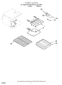 OVEN Diagram and Parts List for KERC601HWH0  KitchenAid Range