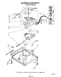 MACHINE BASE Diagram and Parts List for LA5360XTG0  Whirlpool Washer