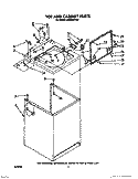 TOP AND CABINET, OPTIONAL Diagram and Parts List for LA5558XTG0  Whirlpool Washer