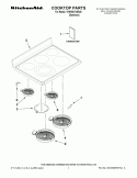 COOKTOP PARTS Diagram and Parts List for YKER507XSS00  KitchenAid Range